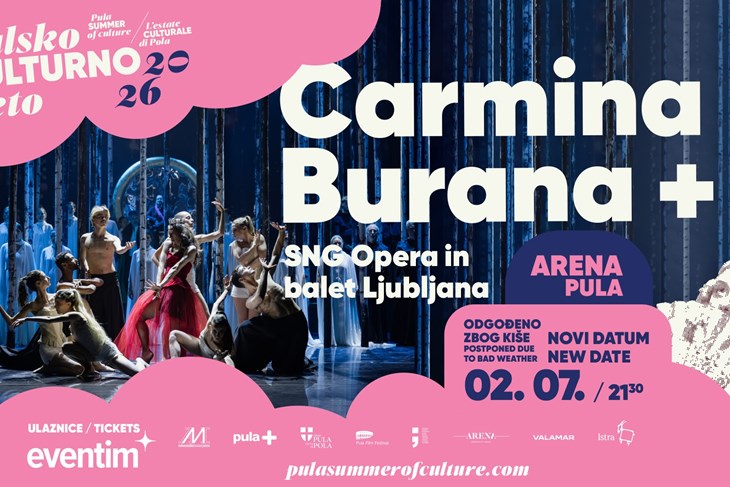 "Carmina Burana+" u pulskoj Areni odgađa se za četvrtak zbog najavljenog nevremena