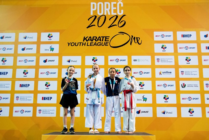 Paola Puškarić iz porečkog karate kluba osvojila brončanu medalju na Svjetskom kupu za mlade u Poreču
