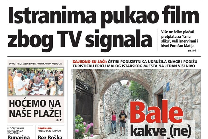 Vremeplov Glasa Istre: Projekt za pitoreskne Bale i pobuna zbog TV signala