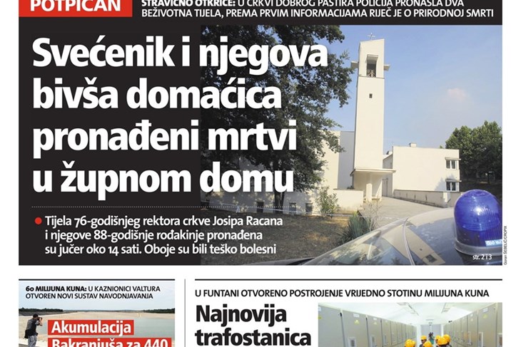 U župnom domu u Potpićnu pronađena tijela velečasnog Josipa Racana i njegove rođakinje