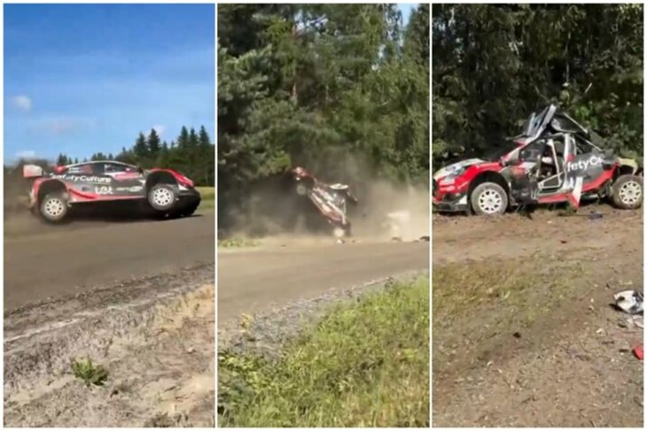 Ogier pri velikoj brzini izletio sa staze i višestruko se prevrnuo