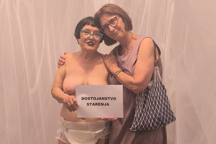 Vlasta Delimar u Novigradu proslavila 70. rođendan performansom o starenju