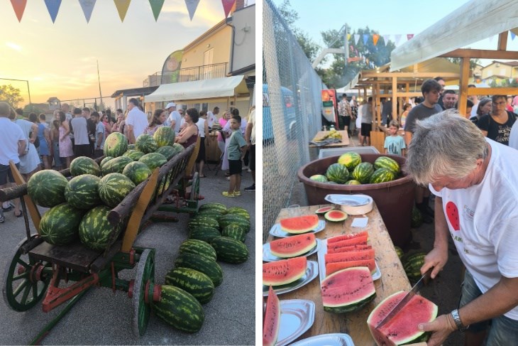 FOTO / Na Fešti od angurije u Rošinima podijeljena je tona domaće lubenice